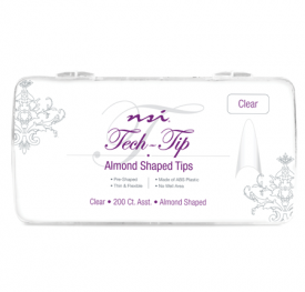 Clear Almond Nail Tips case for clear fake artificial nails manicure