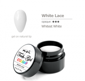Tack Free nail art gel polish color white lace